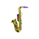 Saxofón v zlatej farbe 